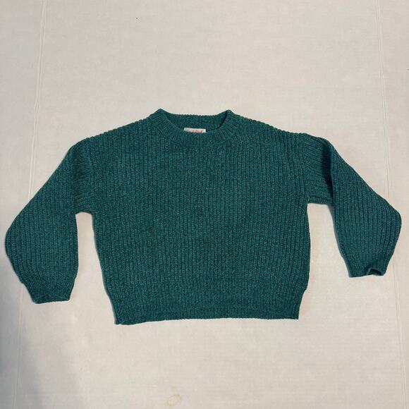 Cat & Jack Girls XS (4/5) Sweater & Leggings Outfit Fall Casual Everyday Plaid - Picture 2 of 9